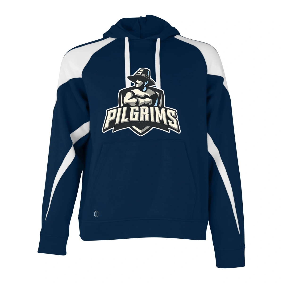 New Plymouth HS Prospect Hoodie — Navy / White