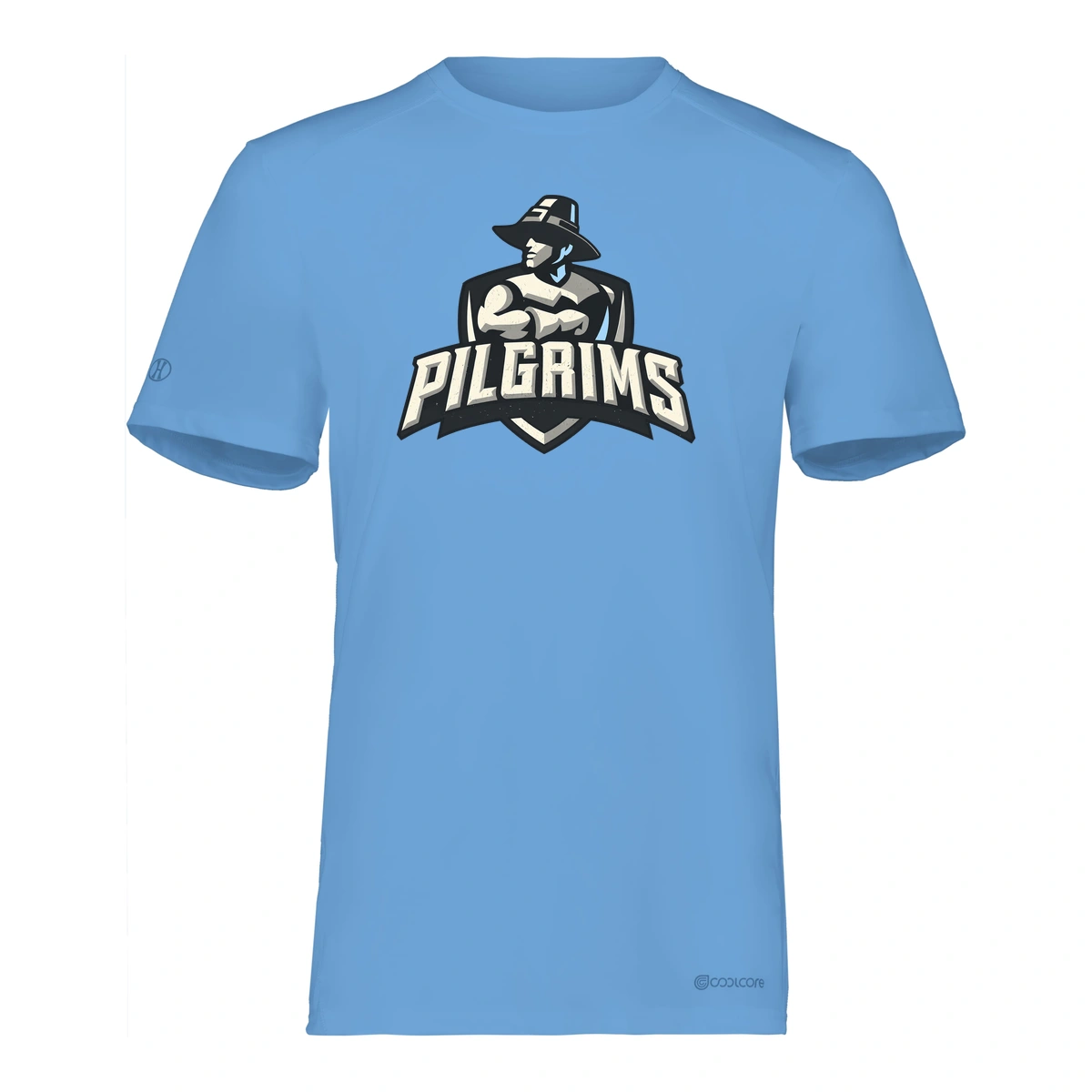 New Plymouth HS Performance Tee — Columbia Blue