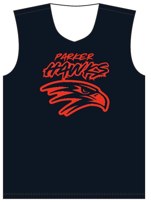 Parker Hawks Reversible Practice Jersey — Navy / White