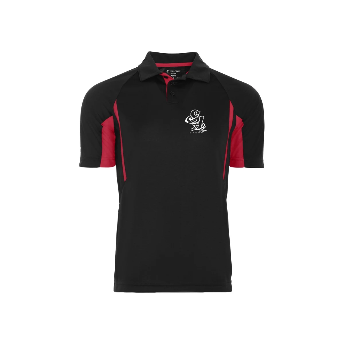 Storm Avenger Polo — Black / Red