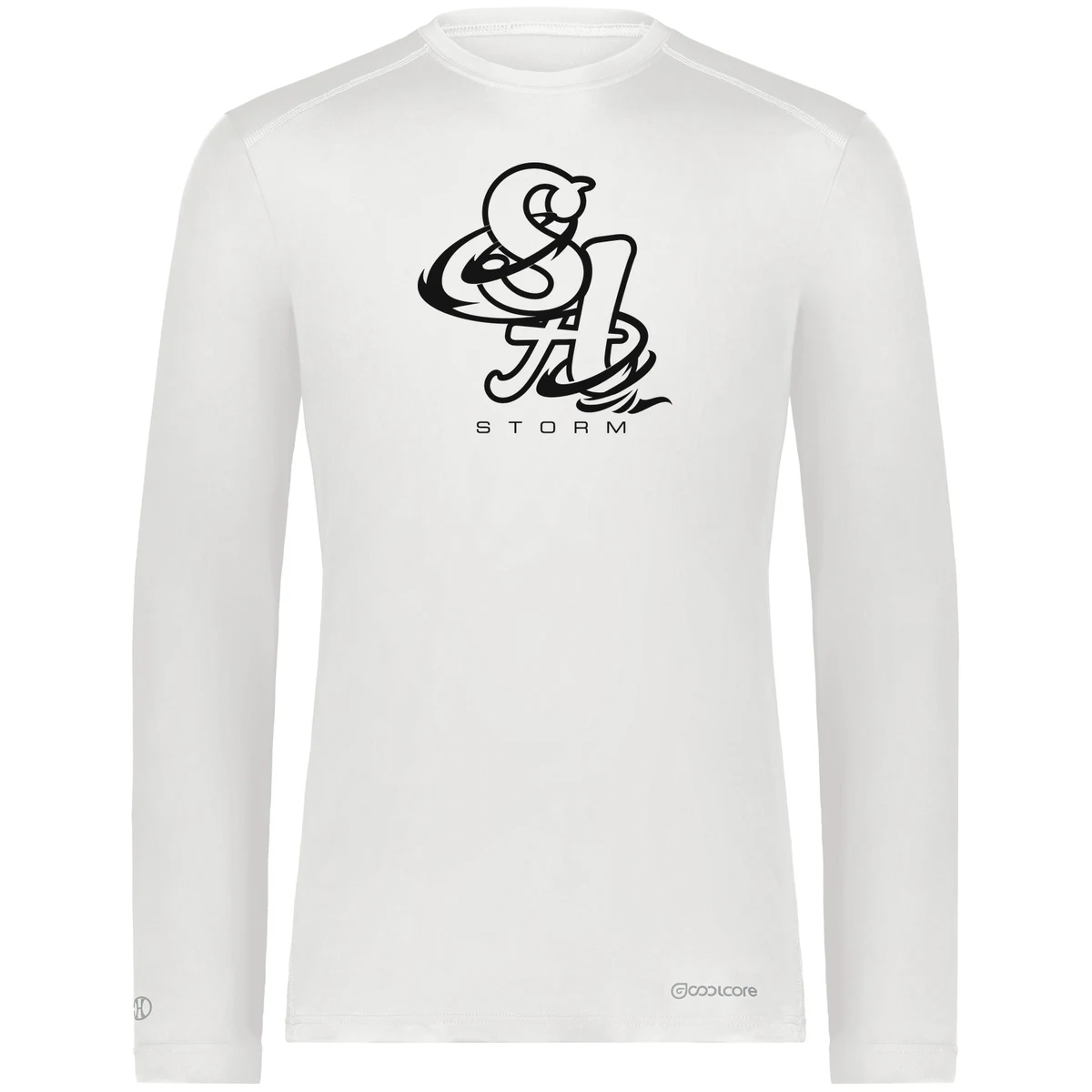Storm Long Sleeve Performance Tee — White