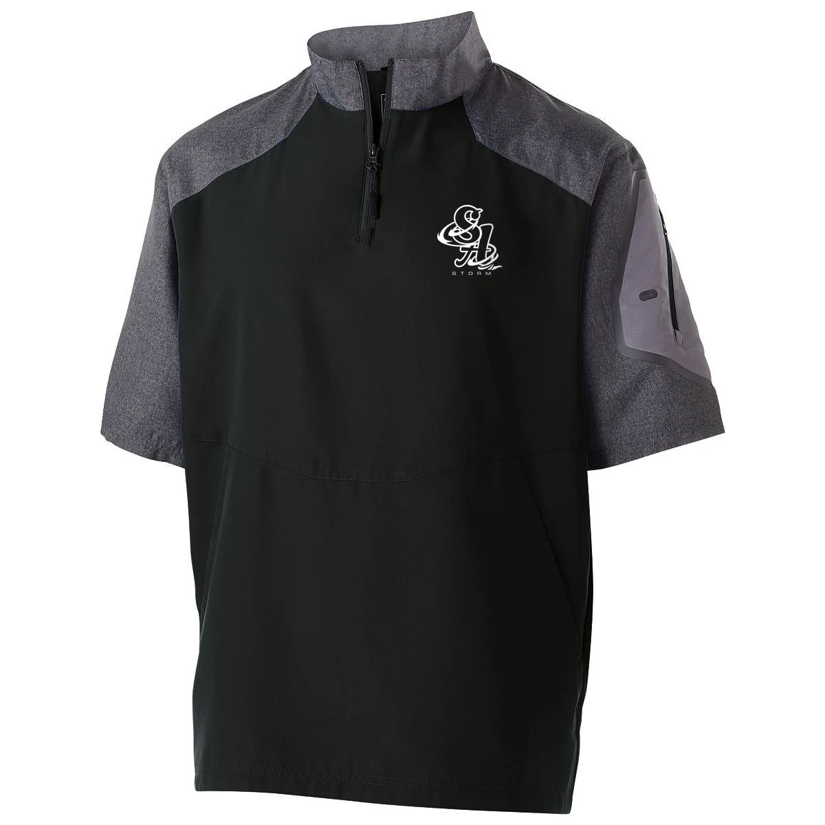 Storm Raider Short Sleeve Pullover — Carbon / Black