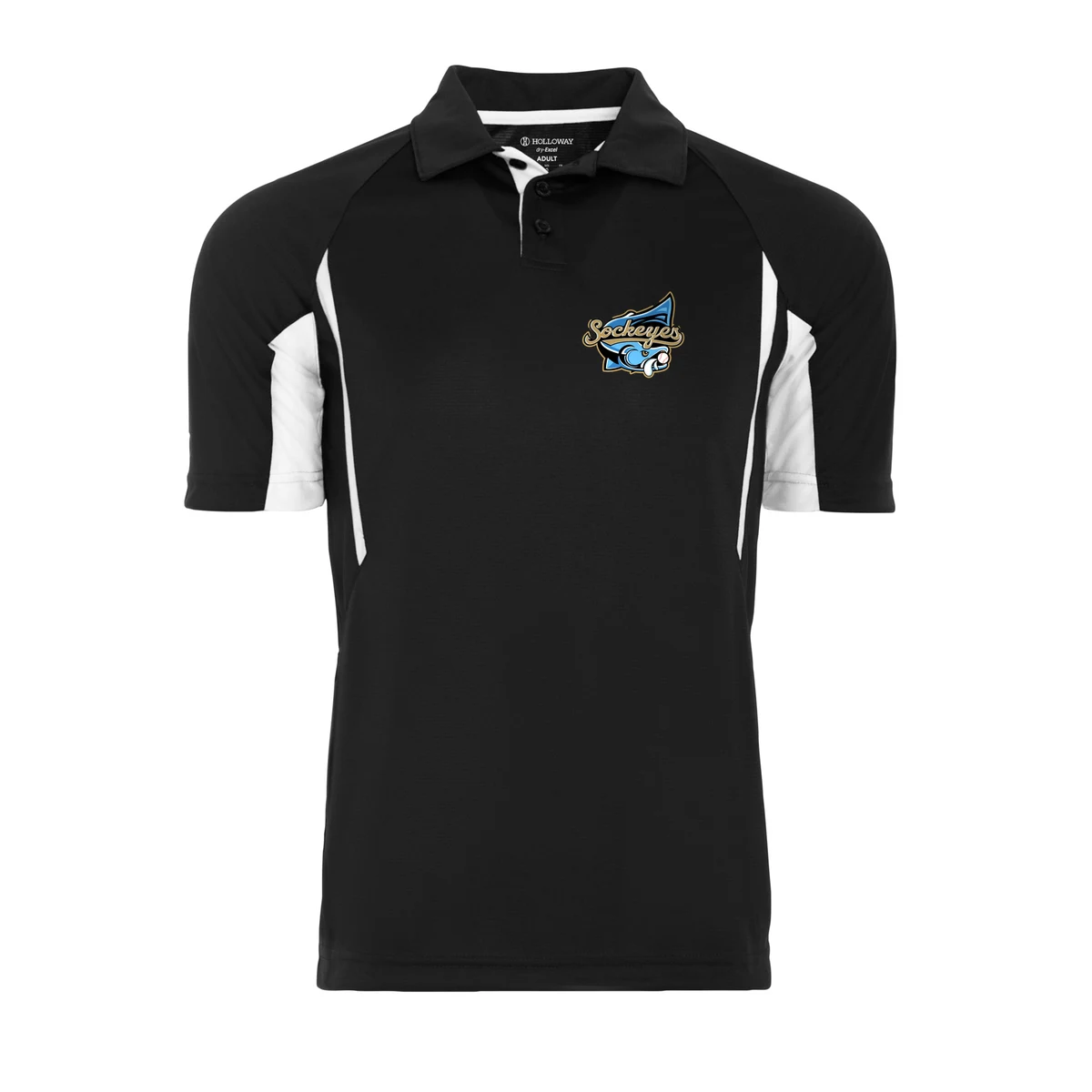 Sockeyes Avenger Polo — Black / White