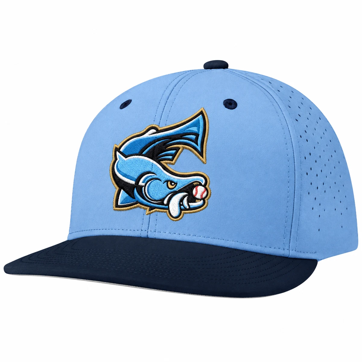 Sockeyes Snapback Cap — Light Blue / Navy
