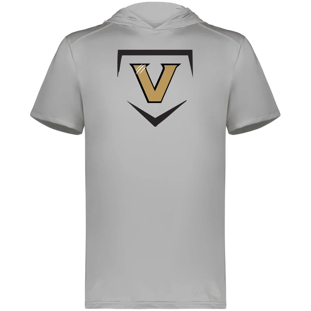 Vallivue Short Sleeve Hoodie — Athletic Grey